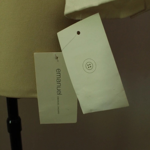 2000's NWT White Linen Emuanuel Ungaro Ladies Single Button Blazer - Picture 6 of 9